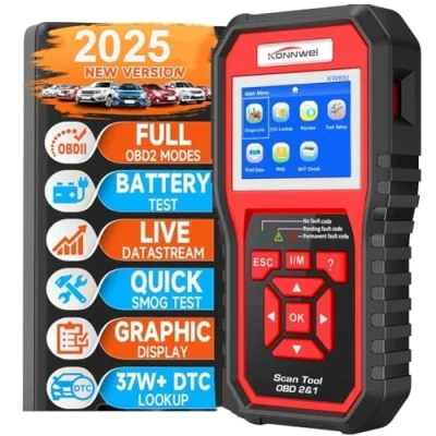 Image of OBDII Auto Diagnostic Code Scanner KW850 Universal Vehicle Engine System OBD2 EOBD Scanners Tool Check Light Reader for all OBD II Cars Since 1996【2018 Upgraded Version】