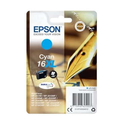 Image of Epson Pen and crossword Singlepack Cyan 16XL DURABrite Ultra Ink