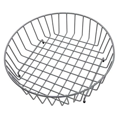 Image of Reginox Modern Grey Wire Mesh Round Metal Basket Accessory R 1090 X