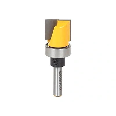 Image of Yonico 14172q Flush Trim Template Router Bit, Cutting Diameter: 3/4&quot;, Height: 5/8&quot; 1/4&quot; Shank