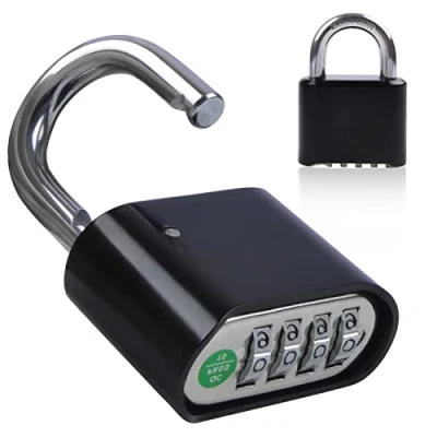 Image of Combination Padlock, 4 Digit Heavy Duty Security Lock, Code Padlock for Locker Outdoor Weatherproof Suitcase Lock Gym, School Locker, Shed, Garage