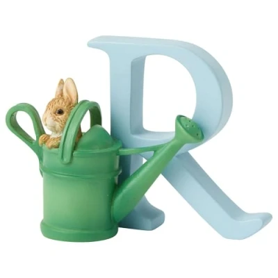 Image of Beatrix Potter R Peter Rabbit in Watering Can Ornamental Letter