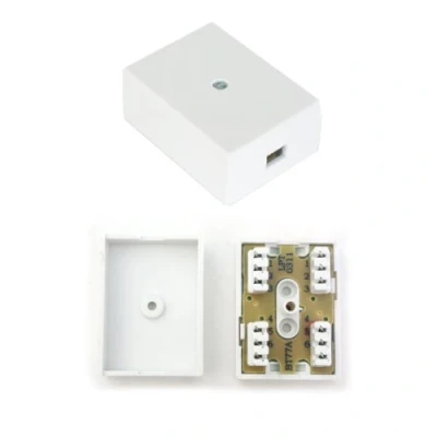 Image of 3 Pair/6 Way IDC White Junction Box BT Telephone/Phone Cable Coupler Socket Connector Wire Repair Wall Mounted Terminal Block CablerFinder