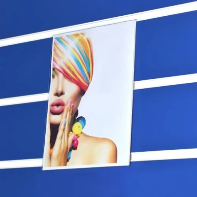 Image of Pos Display Shop 10 x A5 Portrait PVC Slatwall Sign/Information/List/Menu/Poster Holder/Display 100% Recyclable