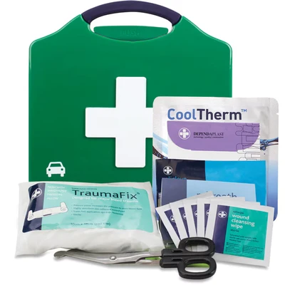 Image of Reliance Medical Small Motokit First Aid Kit in Compact Aura, Ideal for Moped, Motorcycle, Motor tricycle, and Quadricyclek, Essensial Minor Severe Incidents, Emergency, Traffic Accidents Trauma