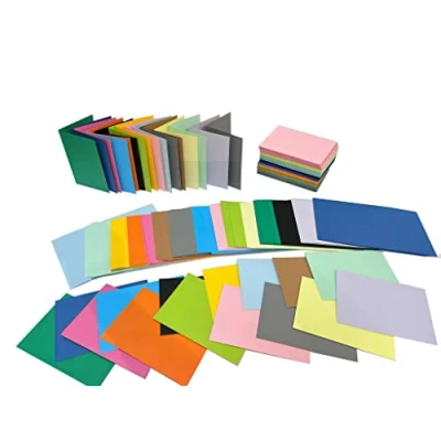 Image of Craft UK 2386 C6 Card &amp; Envelopes Bumper Coloured 150 Pack 15 Colours