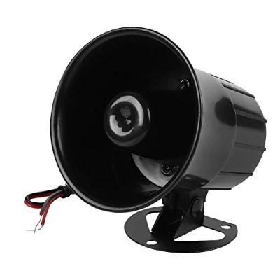 Image of DC 12V Wired Alarm Loud Horn Siren, 115dB Sound Home Security System, Mini Siren for Protection System Indoor/Outdoor fireproof