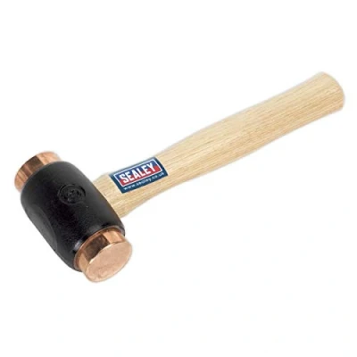 Image of Sealey Premier Copper Faced Hammer 4.3lb Hickory Shaft