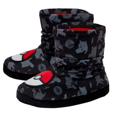 Image of Pokemon Slipper Boots Grey 2 UK