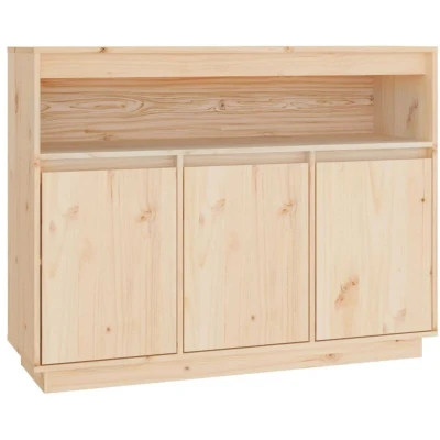 Image of vidaXL Sideboard 104.5x34x80 cm Solid Wood Pine