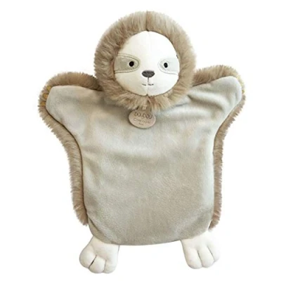 Image of Doudou et Compagnie DC3610 Hand Puppet Sloth 25 cm Grey/White