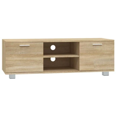 Image of vidaXL TV Cabinet Sonoma Oak 120x40.5x35 cm Engineered Wood