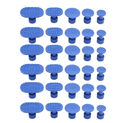 Image of Blue Gasket Plastic Suction Cup For Tabs Paintless Glue Puller Tabs,30Pcs Car Body Dent Removal Pulling Repair Tools