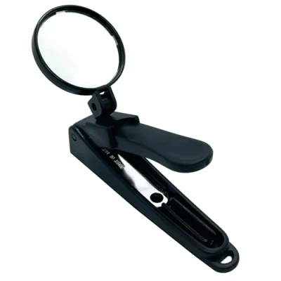 Image of CANARY Japanese Nail Clippers with Magnifying Glass for Senior, Sharp Heavy Duty Steel Blade, Large Magnifier Loupe Set, Made in Japan
