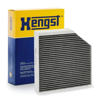 Image of 6715310000 Pollen Filter HENGST E2996LC Activated Carbon 250mm 255mm 36mm AUDI: A7 Sportback, A6 C7 Saloon, A8 D4