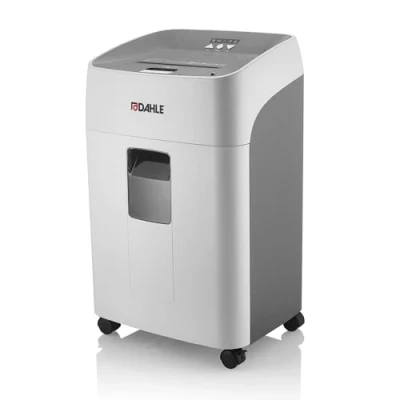 Image of Dahle ShredMATIC 300 Auto Feed Paper Shredder (300 Sheets, Oil Free, Jam Protection, Cross Cut, Safety Lock, for Home and Office) Grey, 64.2 x 43.2 35.5cm