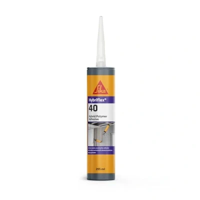 Image of Everbuild Tecnic Hybriflex 40 High Modulus Hybrid Polymer Adhesive, Grey, 295 ml