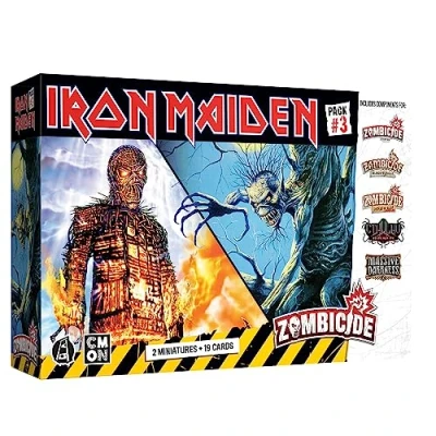 Image of Zombicide Iron Maiden Character Pack #3 Fear of The Dark &amp; Wicker Man Miniatures! Cooperative Strategy Board Game, Ages 14+, 1 6 Players, 60 Minute Playtime, Made by CMON