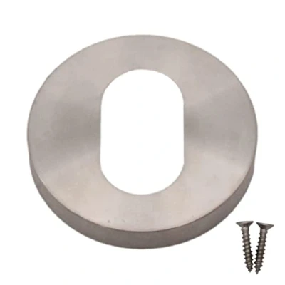 Image of Keyhole Cover Escutcheon Stainless Steel Oval Finish Pack of 1