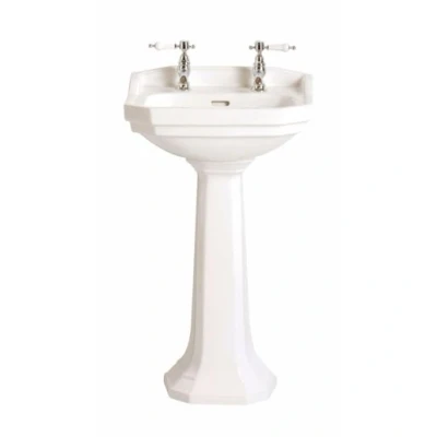 Image of Heritage Granley Cloakroom 1 Taphole Basin White PGRW071