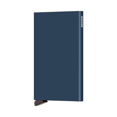 Image of Secrid Card Holder Protector Navy One Size, Navy, Standard RFID Wallet