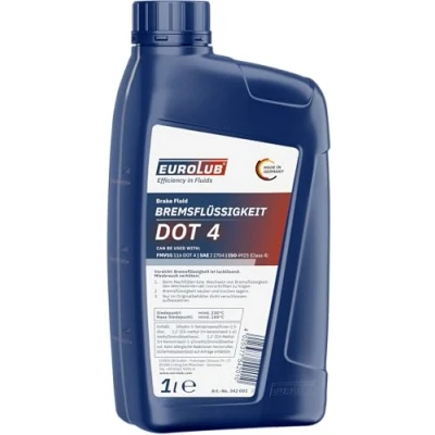 Image of B000700A1 Brake Fluid EUROLUB DOT4 DOT 4 542001 1l