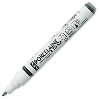 Image of Pebeo 6 Piece Porcelaine 150 China Paint Fine Tip Marker, Amazonite Green,Amazonite Green