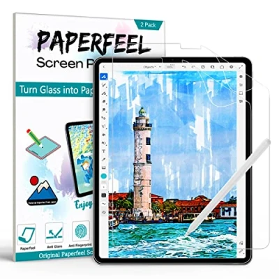 Image of [2 Pack] Screen Protector for iPad Pro 11 Inch (2022 2018), Air 5/4 2022/2020 (5th/4th Generation 10.9 inch), Matte PET Paper Film Drawing, Writing Anti Glare, Fingerprint