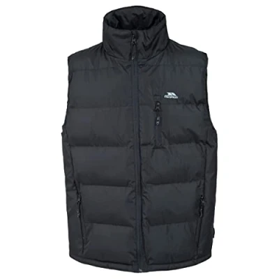 Image of Trespass Men&#039;s Clasp Padded Gilet, Black, XL UK