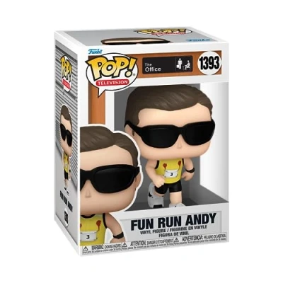 Image of Funko POP! TV: the Office Fun Run Andy Bernard Collectable Vinyl Figure Gift Idea Official Merchandise Toys for Kids &amp; Adults TV Fans Model Collectors and Display