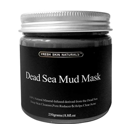 Image of DISAAR BEAUTY Dead Sea Mud Mask For Face And Body Deep Pore Cleansing, Acne Treatment, Anti Aging Wrinkle, Organic Natural Facial Smoother Softer Skin (250G./8.8Oz.)