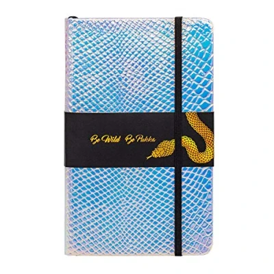 Image of Pukka Pad, Wild Notepad with Pocket 21.6 x 13.5cm 96 Sheets of 80GSM Ivory Lined Paper Python