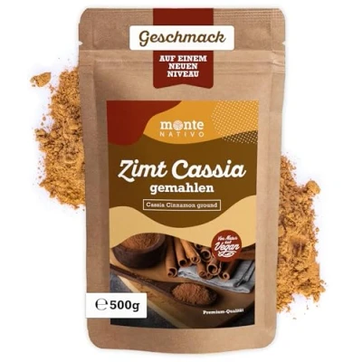 Image of Cinnamon Cassia ground Monte Nativo (500g) Powder Gently dried and aromatic Spices ideal for Cooking Seasoning