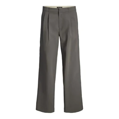 Image of JACK &amp; JONES Men&#039;s Jpstbill Jjdaytona Wide Chino Trousers, Pavement, 33 W/34 L