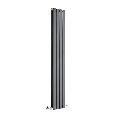 Image of Milano Alpha Anthracite Vertical Double Flat Panel Radiator 1600mm x 280mm