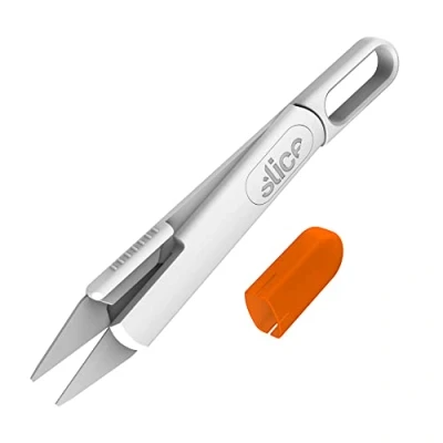 Image of Slice 10595 Self Opening Scissors, Easy to Use with Arthritis or Other Dexterity Issues, Ideal for Sewing, Tailoring &amp; Fibre Artists Finger Friendly Safety Blades
