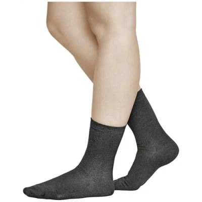 Image of vitsocks Women&#039;s MERINO Wool Everyday Fine Warm Socks (3 PAIRS) Soft Breathable Comfortable, 3 pack: solid black, 6 8