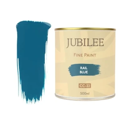 Image of Guild Lane Jubilee Fine Paint Rail Blue Furniture, Metal, Fabric, Glass &amp; More Indoor Outdoors Water Based Acrylic 500ml