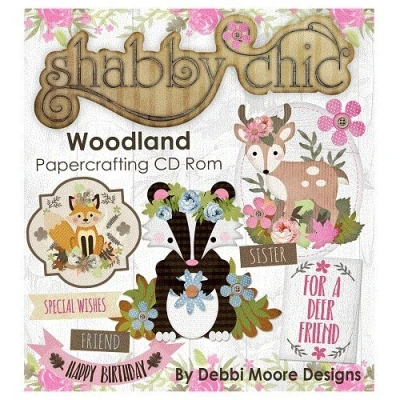 Image of Debbi Moore Designs Shabby Chic Woodland Papercrafting CD Rom (328819)