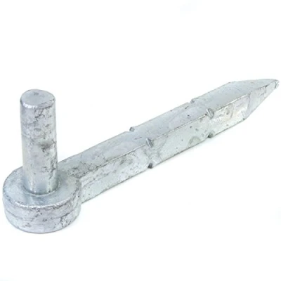 Image of 19mm Heavy Duty Farm/Field Gate Hook to Drive Pin Galvanised 0.7&quot; Spike Hanger