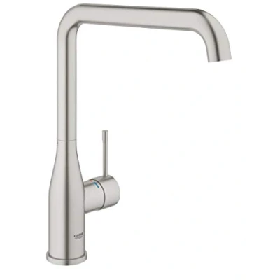 Image of GROHE 30269DC0 Essence Single Lever Kitchen Mixer Supersteel