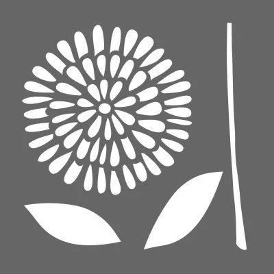 Image of Deco Art Americana Decor Stencil 8x8 Garden Bloom, None, Extra Large, One Size
