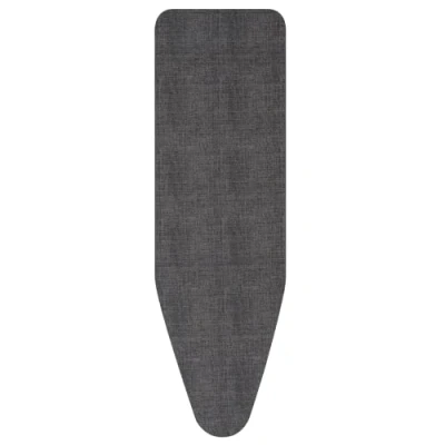 Image of Brabantia 8mm Thick Underlay Ironing Board Cover (D Board/Denim Black) Heat Resistant, Non Slip, Cord Fastener