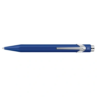 Image of Caran d&#039;Ache 849 Popline 0846.659 Ballpoint Pen with Case Blue Lacquered Line Width M Length 12.5 cm