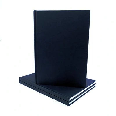 Image of Seawhite Black Cloth Hardback Sketchbook A4 Portrait