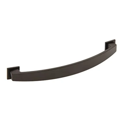 Image of Solmer LTD Hafele Augusta Cup Bow Knob Handles Matt Black Kitchen Furniture Cabinet (Bow 128mm)