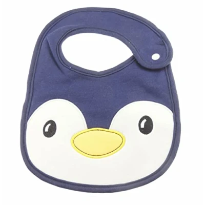 Image of Glamour Girlz Baby Girls Boys Babies Newborn 3 6 9 Months Infants Cotton Bib Feeding Teething Bandana Burp Cloth Dribble Blue 1st Christmas Penguin