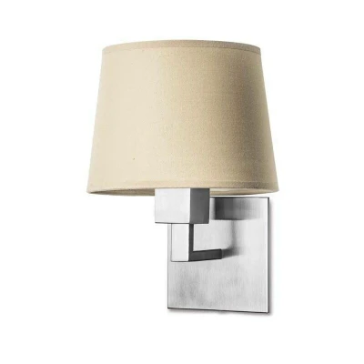 Image of Bali 1 Light Indoor Wall Satin Nickel, E27 (Shade Not Included)