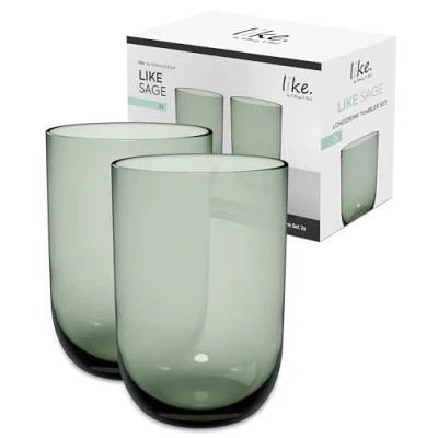 Image of Villeroy &amp; Boch Like Sage Long drink tumbler Set 2pc