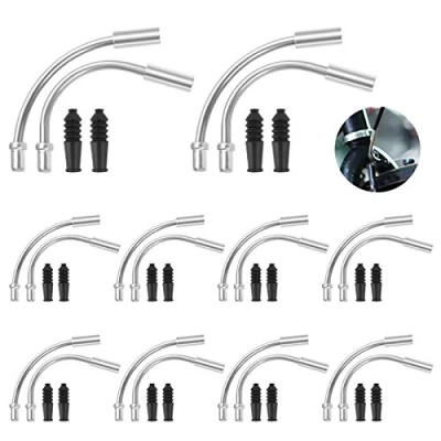 Image of 10 Set Bike Brake Noodle, V Noodle Cable Guide Pipe and Rubber Boots for Road Mountain Bicycle Repair Tool Accessories